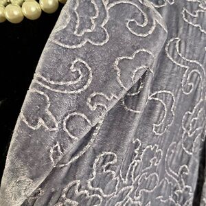 J. Jill Periwinkle Embossed Velvet Blazer